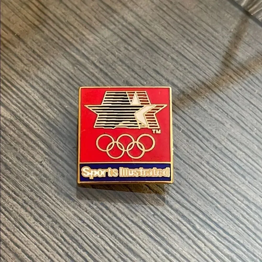 Vintage Sports Illustrated 1980 Olympic Lapel Pin Enamel Pin